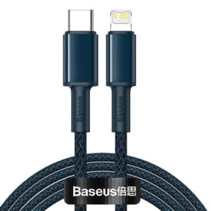 کابل تبدیل USB-C به لایتنینگ باسئوس مدل High Density 20W طول ۲ متر