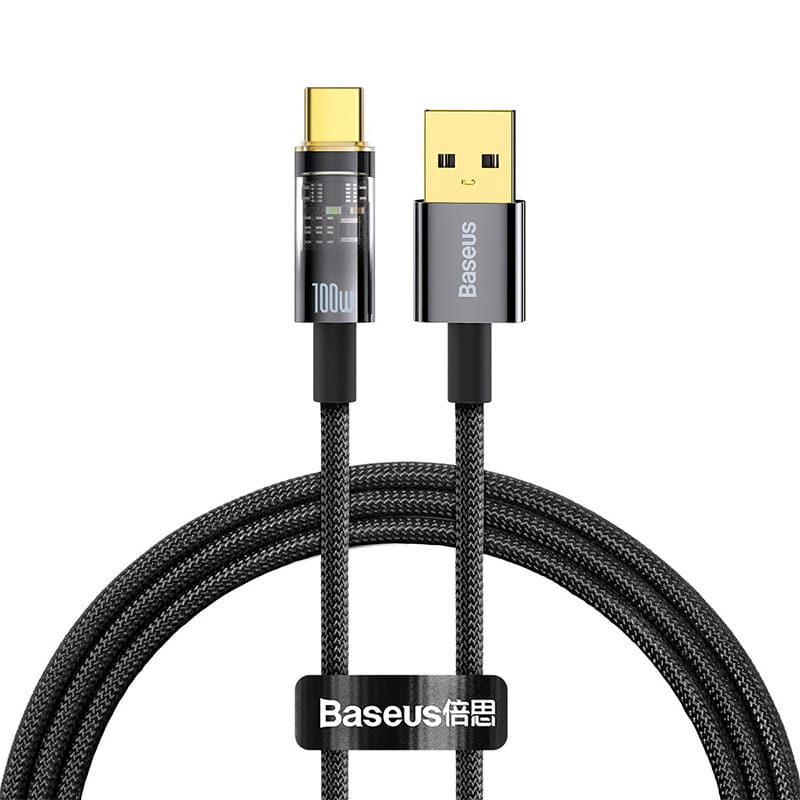 کابل تبدیل USB به USB-C بیسوس مدل CATS000201 Fast Charge 5A طول1 متر